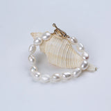 Natural Freshwater Baroque Pearl Bead Bracelet
