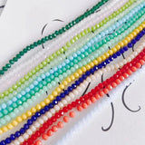 Colorful Crystal Glass Beaded Necklace Bracelet Set