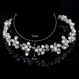 Pearls Hairbands Beaded Headpieces Bride Wedding Vines Headdress Hair Jewelry