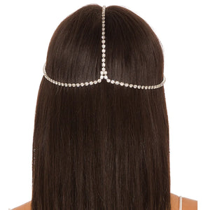 Rhinestone Forehead Hair Chain Bridal Wedding Hair