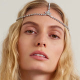Rhinestone Forehead Hair Chain Bridal Wedding Hair