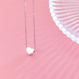 Heart Necklace 925 Sterling Silver Couple Jewelry for Girlfriend