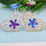 Heart Shaped Brooch Jewelry For Women/men Scarf Wedding Gift
