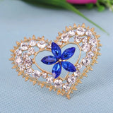 Heart Shaped Brooch Jewelry For Women/men Scarf Wedding Gift
