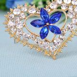 Heart Shaped Brooch Jewelry For Women/men Scarf Wedding Gift
