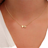 Heart-shaped Letter S Necklace Love Collarbone Chain