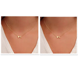 Heart-shaped Letter S Necklace Love Collarbone Chain