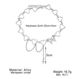 Hip Hop Butterfly Tassel Choker Necklace For Women Teens Girls