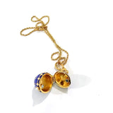 Enamel Drop Easter And Christmas Egg Pendant with Chain