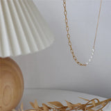 Freshwater Pearl Chain Stainless Steel Necklace