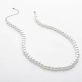 Men's Imitation-Pearl Beaded Choker Necklace