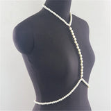 Pearl Halterneck Body Chain for Women