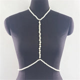Pearl Halterneck Body Chain for Women