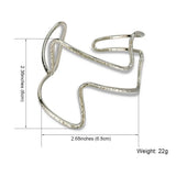 Irregular Metal Cuff Bangles Geometric Alloy Bracelets