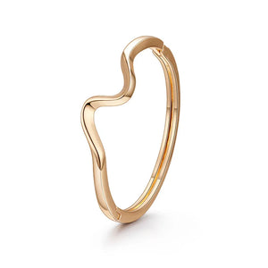 Irregular Shape Open Bracelet Classic Bangle for Charms