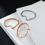 Irregular Shape Open Bracelet Classic Bangle for Charms