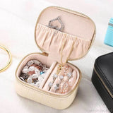European Style Jewelry Box: Faux PU Leather Storage