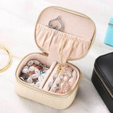 Leather Jewelry Box European Style Portable Travel Organizer