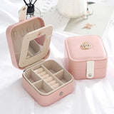 Travel Jewelry Box Organizer Portable Earrings Rings Necklace Storage