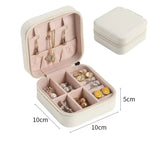 PU Leather Jewelry Organizer Box INS Macaroon Style