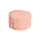 Multi-layer Button Half Circle Jewelry Box Travel Organizer