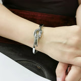 Knot Alloy Cuff Bracelets Bangles Metal Charm Bangle Party Jewelry Girl