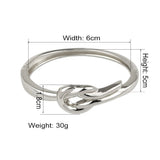 Knot Alloy Cuff Bracelets Bangles Metal Charm Bangle Party Jewelry Girl
