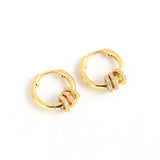 Korea Style 925 Silver Circle Stud Hoop Earrings for Women Girls