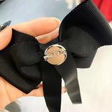 Sweet Bow Tie Tassel Brooch for Women Suit Shirt Corsage