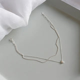 Layered Stars Chain 925 Sterling Silver Anklets For Women