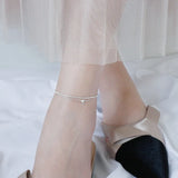 Layered Stars Chain 925 Sterling Silver Anklets For Women