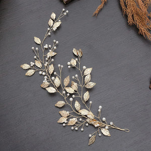 Leaf Pearl Headbands for Women Hair Styling