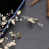 Leaf Pearl Headbands for Women Hair Styling