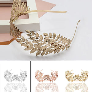 Leaf Headbands Hairbands for Women Girls Rose Gold/Silver
