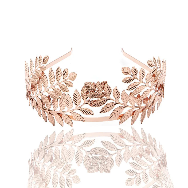 Leaf Headbands Hairbands for Women Girls Rose Gold/Silver