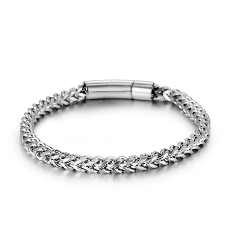 Men's Stainless Steel Link Chain Bracelet Punk Rock Style