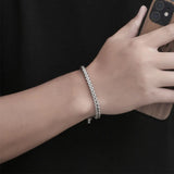 Men's Stainless Steel Link Chain Bracelet Punk Rock Style