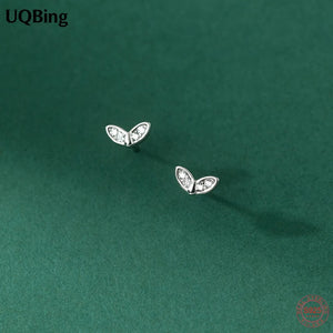 Mini Zircon Pave Love Heart Stud Earrings - Wedding Jewelry