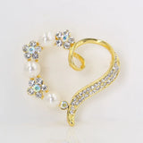 Love Heart Brooch Jewelry For Women/men Metal Scarf Wedding Gift