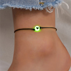 Adjustable Heart Anklet Bracelet Foot Jewelry