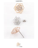 925 Silver Studs Earring CZ Zircon Jewelry Gift Wedding