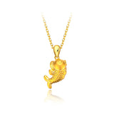 18K Male Koi Collar Necklace Chain for Women Fine Jewelry