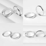 925 Sterling Silver Couple Ring Solid Silver Jewelry Gift