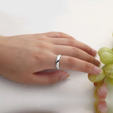 925 Sterling Silver Couple Ring Solid Silver Jewelry Gift
