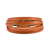 Men Bracelet Leather Bangle Cuff Retro Hooks Wristband Jewelry
