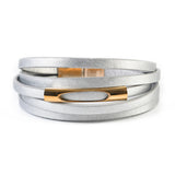 Men Bracelet Leather Bangle Cuff Retro Hooks Wristband Jewelry