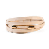 Men Bracelet Leather Bangle Cuff Retro Hooks Wristband Jewelry