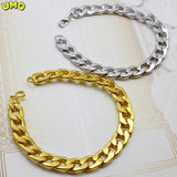 Men's 10mm Smooth Single Buckle Plane Bracelet