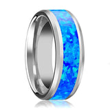 Tungsten Wedding Ring Red Groove Anniversary Gift