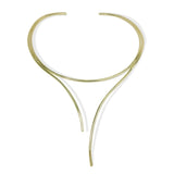 Metal Torques Choker Necklaces For Women Punk Fluid Alloy Collar Necklace